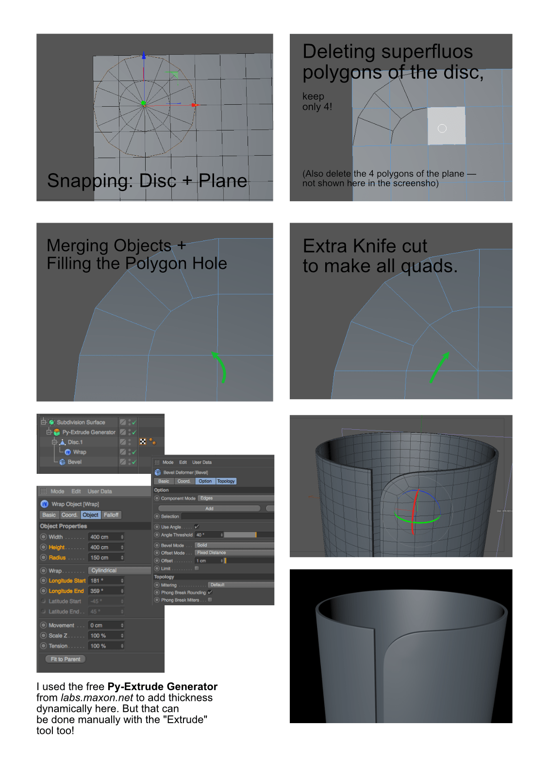 Rounding corners on tube shape r/Cinema4D