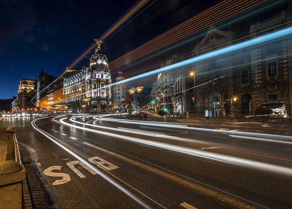 Madrid night lights