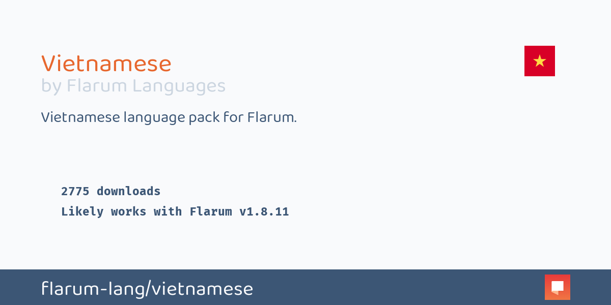 Vietnamese Language Pack Flarum Community