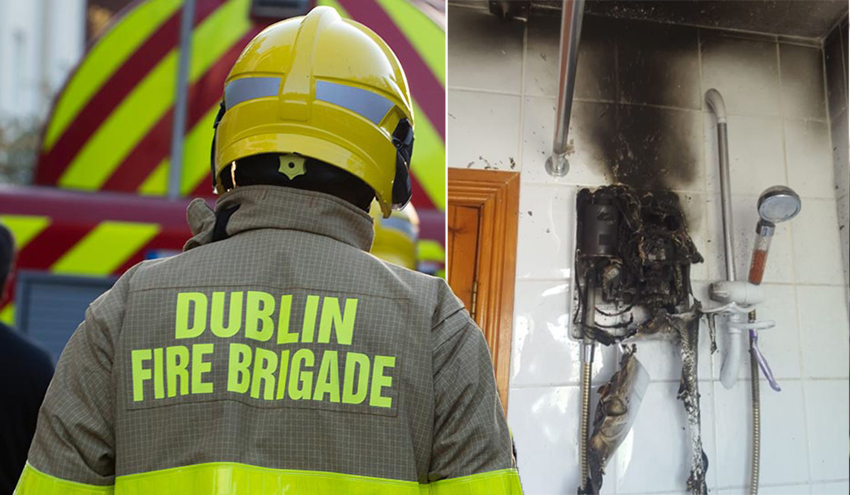 Firefighters issue electric shower warning after domestic blaze breaks