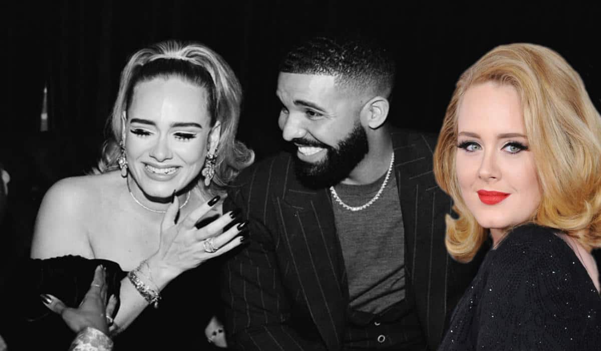 Newly trimmeddown Adele cosies up with Drake to celebrate his 33rd