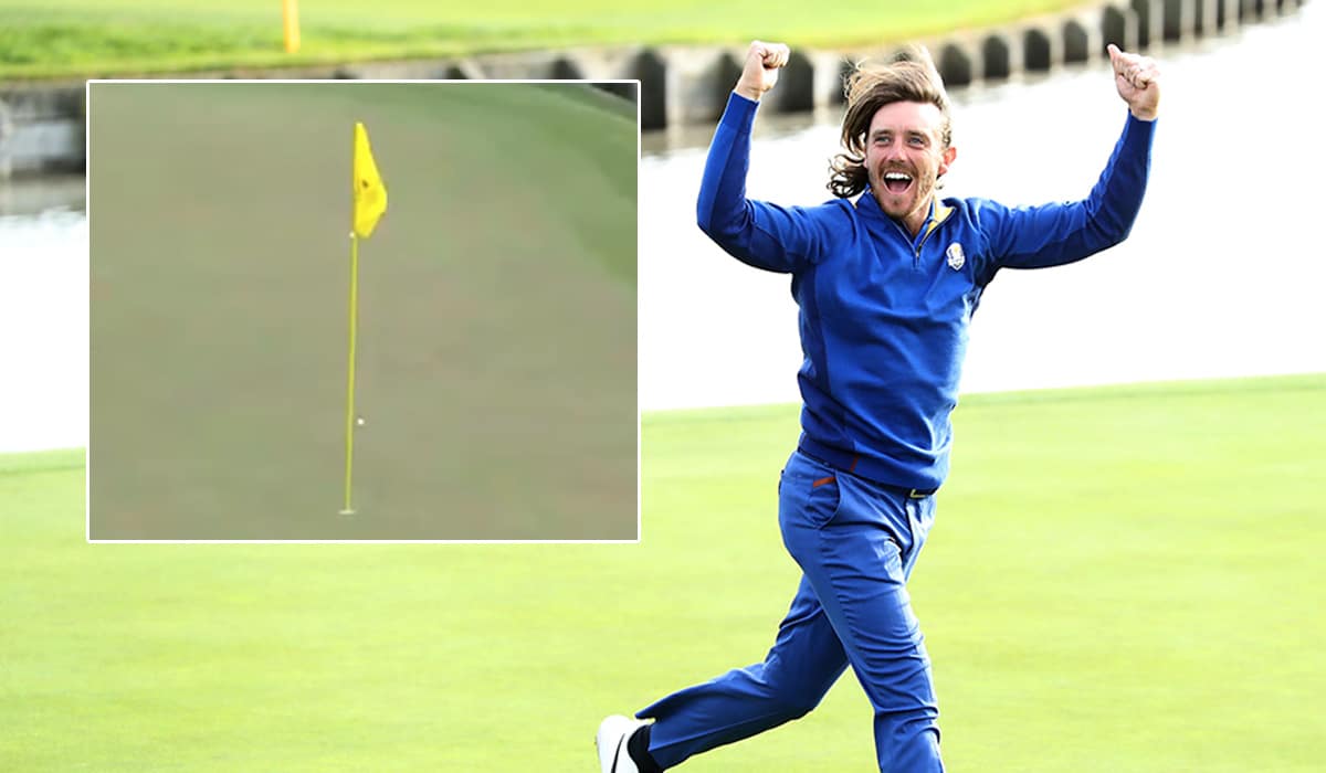 Watch Tommy Fleetwood sinks stunning holeinone at the Masters Extra.ie