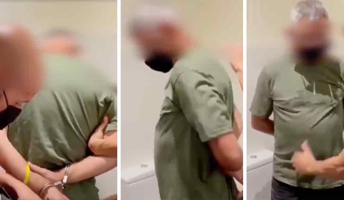 Watch Moment Gerry 'the Monk' Hutch is arrested by Spanish police