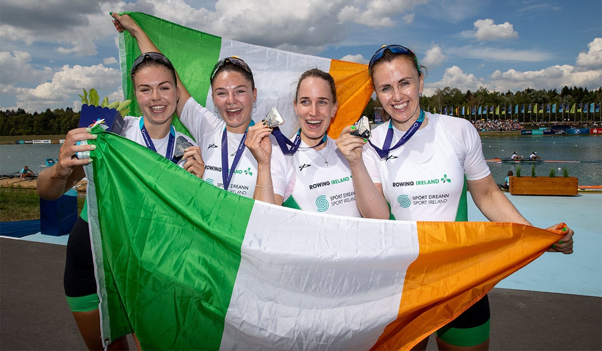 Ireland quartet wins silver at European Rowing Championships