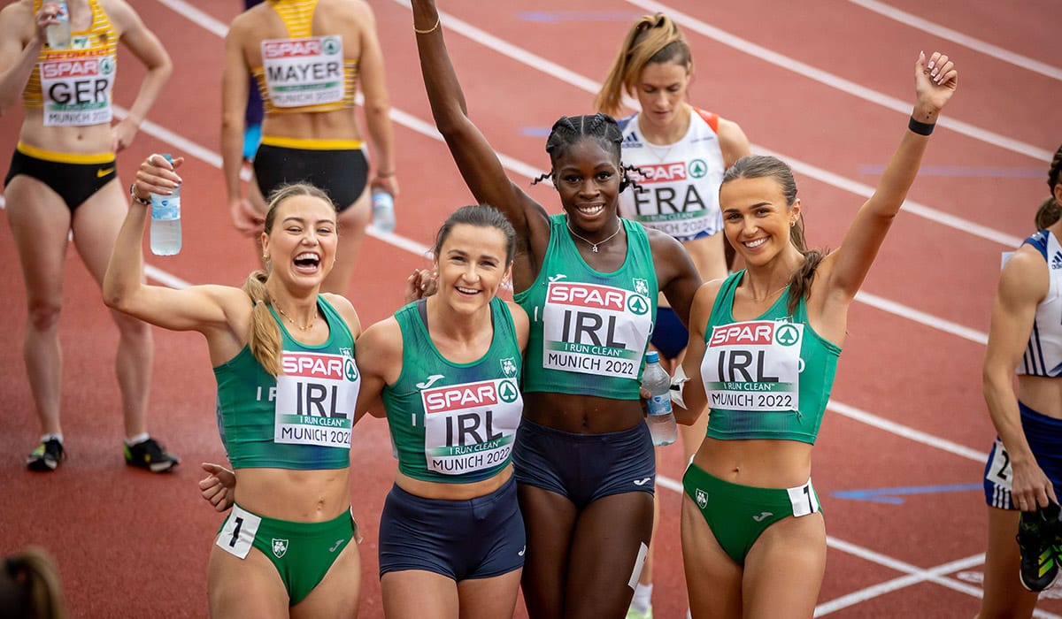 Ireland women's relay team SMASHES record to reach final