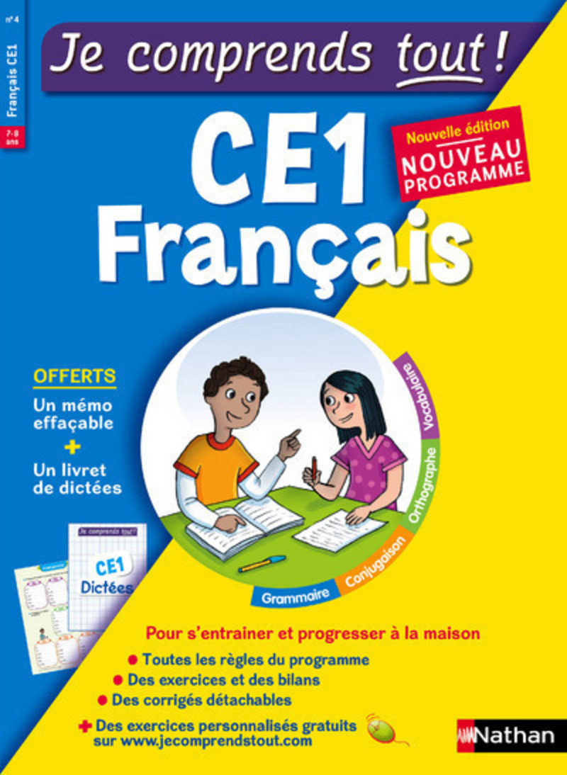 Grammaire Ce1 : 131 fiches d’exercices à télécharger, imprimer,.