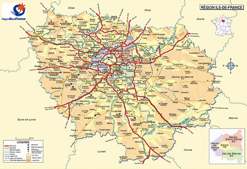 +16 Plan De Ile De France References Carte Ile de France • Voyages Cartes