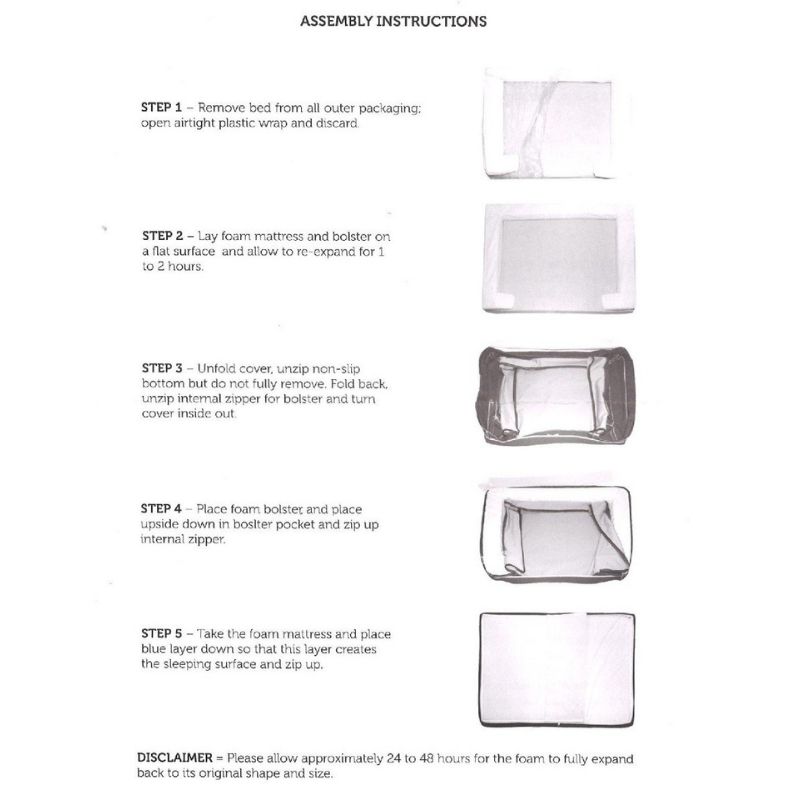 Sealy **Replacement COVER only** for Luxury Orthopedic Dog Bed The