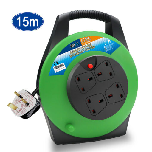 8 Gang Switched SurgeProtected Extension Lead 2m ExtraStar Electrical UK FREE delivery over