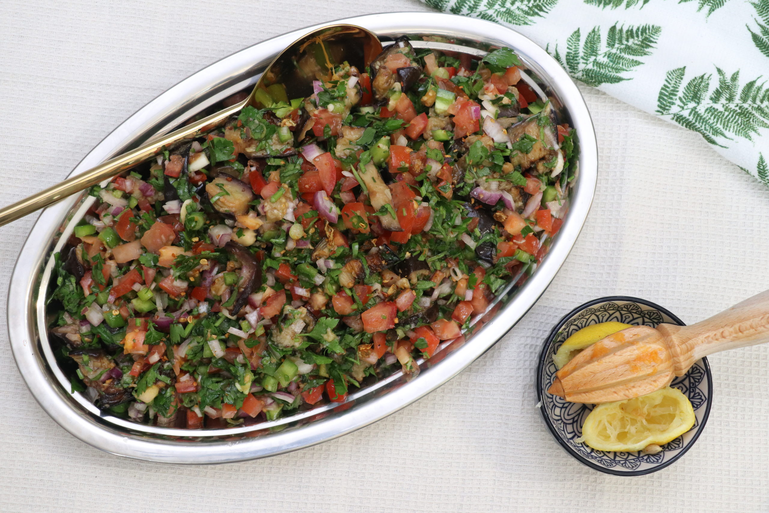 Aubergine Tabouleh saladVegan Extra Toom