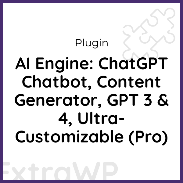 AI Engine (Pro) » ExtraWP