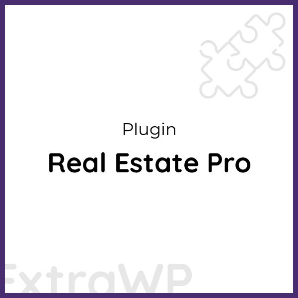 Real Estate Pro » ExtraWP