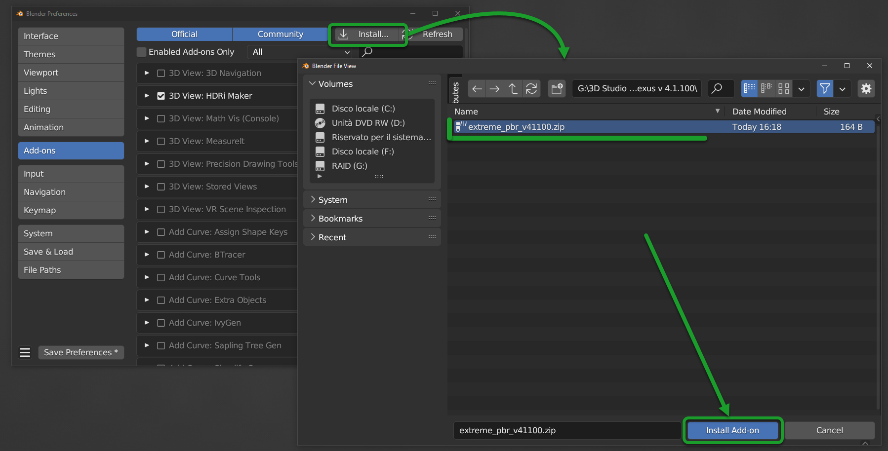 Installation (Extreme PBR 4.1.100 and up) — Extreme PBR 4.1.124