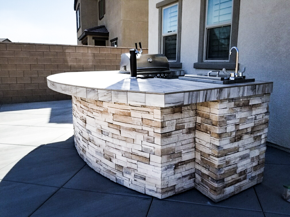 Sale > outdoor grill island with bar > in stock