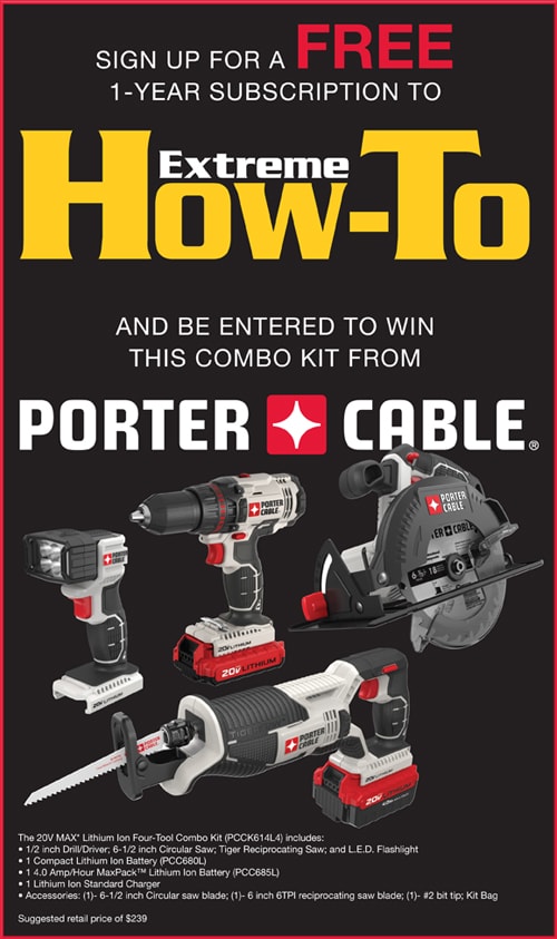 PorterCable Tool Giveaway at the National Hardware Show Extreme How To