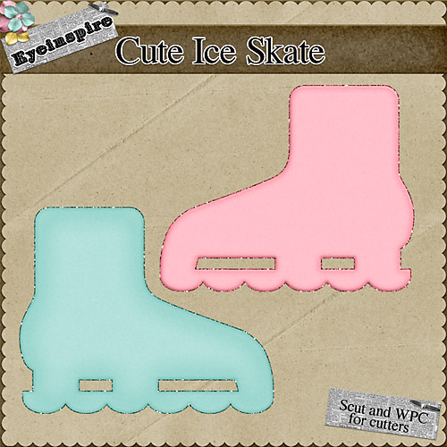 » Cute Ice Skate Cutting file