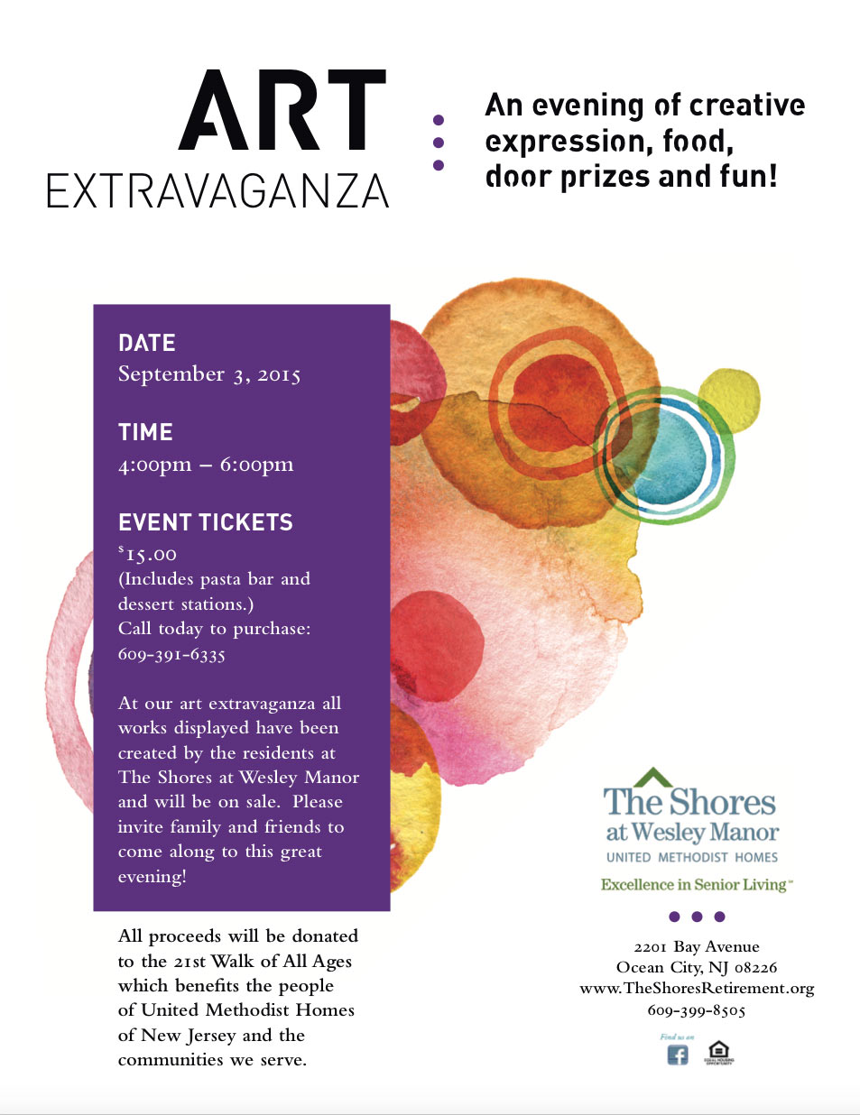 Eyely Design Art Extravaganza Event Poster Design for The Shores