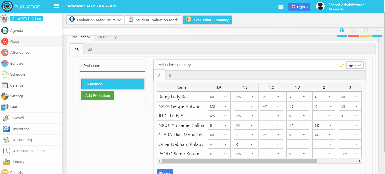 Evaluation Summary Eyeschool Help Evaluation Summary Eyeschool Help