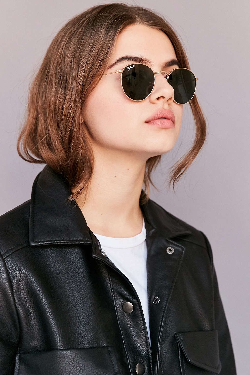metal round ray ban