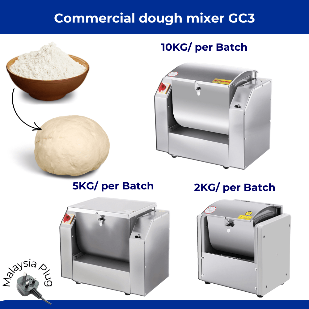 Commercial Dough Mixer Machine 2kg, 5kg, 10kg Capacity