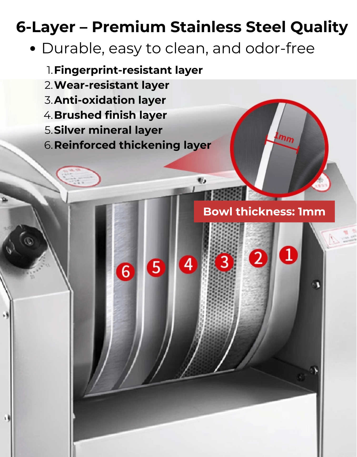 Commercial Dough Mixer Machine 2kg, 5kg, 10kg Capacity