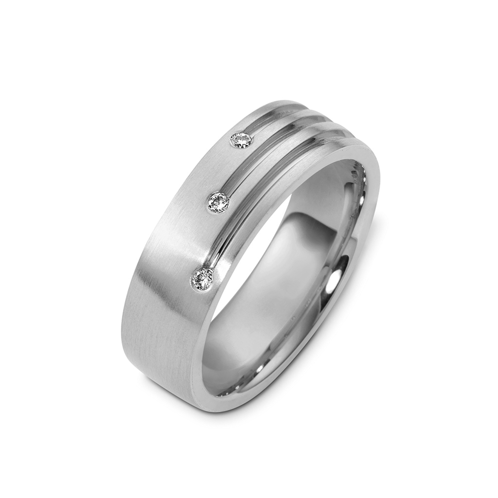 Meteor Shower Diamond Wedding Band Timeless Wedding Bands