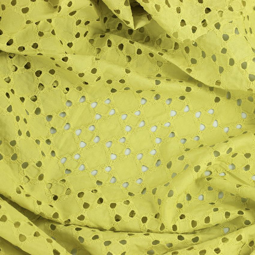 Tissu broderie anglaise 100 coton “Taylor Jaune