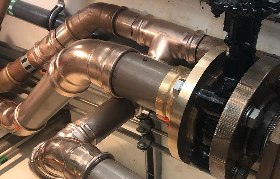 Custom Sea Water Supply Install Engineered Yacht Solutions