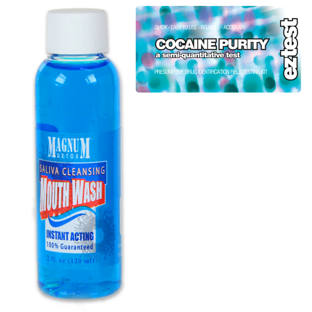 Cocaine Purity w/ Saliva Cleansing Mouthwash EzTest Australia