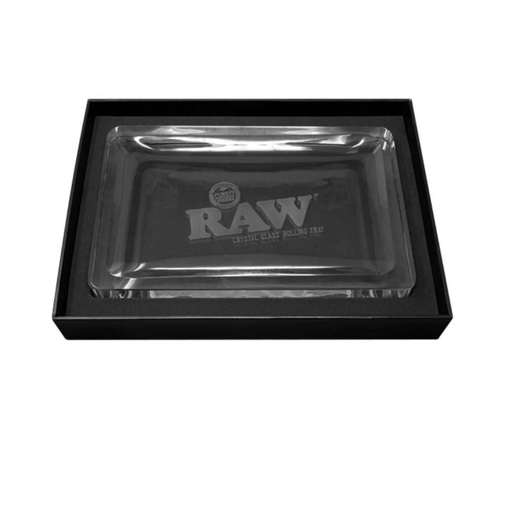 RAW Crystal Glass Rolling Tray EzTest Australia