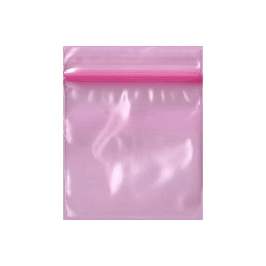 Original Apple Mini Ziplock Bags Pink Bag Various Sizes EzTest