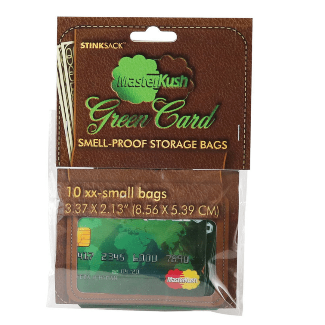 Stink Sack Smell Proof Masterkush Credit Card Bags EzTest Australia