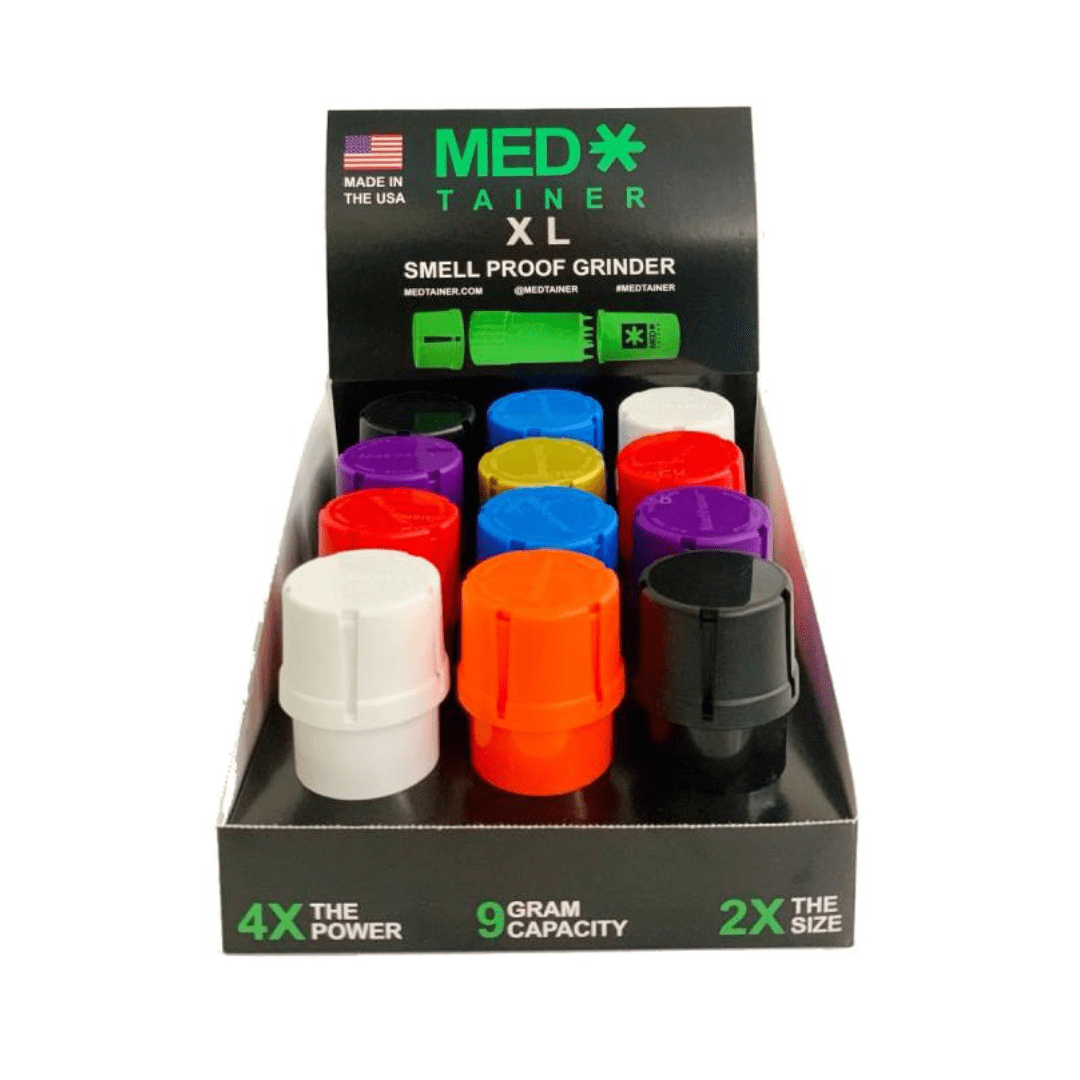 Medtainer XL Smell Proof Storage & Grinder (40 Dram) EzTest Australia