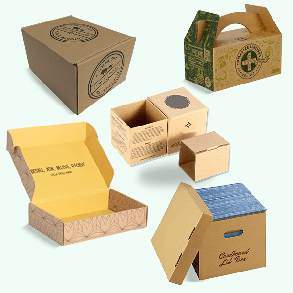 Corrugated Boxes Custom Printed Mailer Packaging Boxes