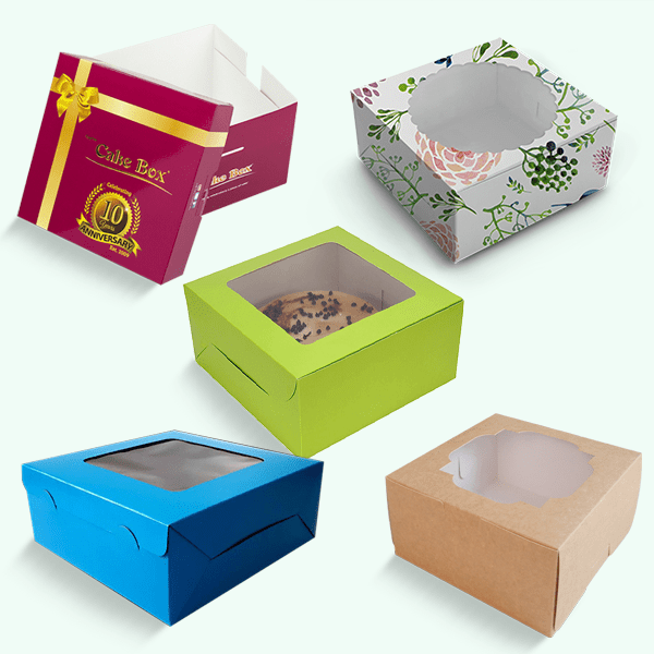 Custom Printed Cake Boxes Wholesale Prices Min. Short Runs