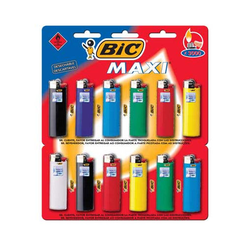 Bic Encendedor Maxi X 12Un EZD Distribuidora