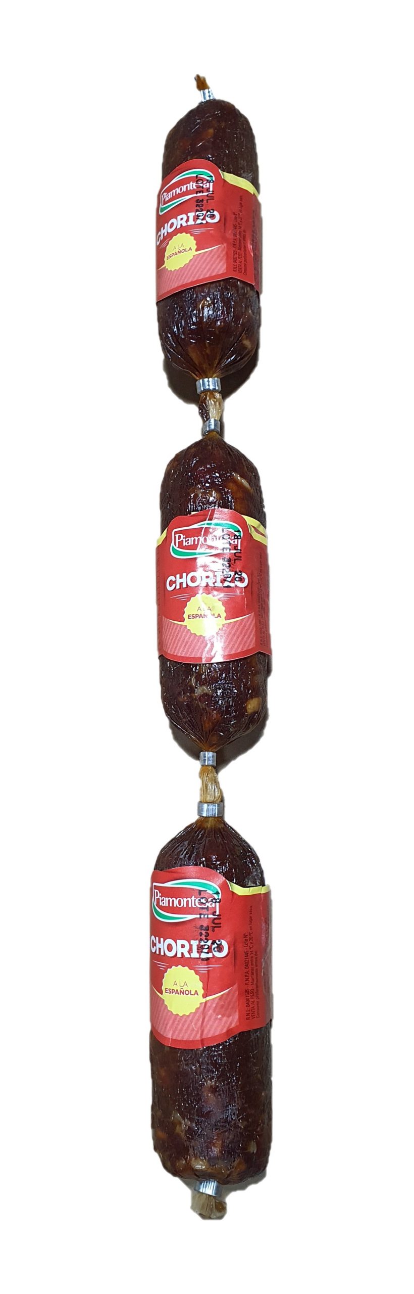 Chorizo a la española Precio por Kilo (Peso Aproximado 0,5 Kg Tira de 3