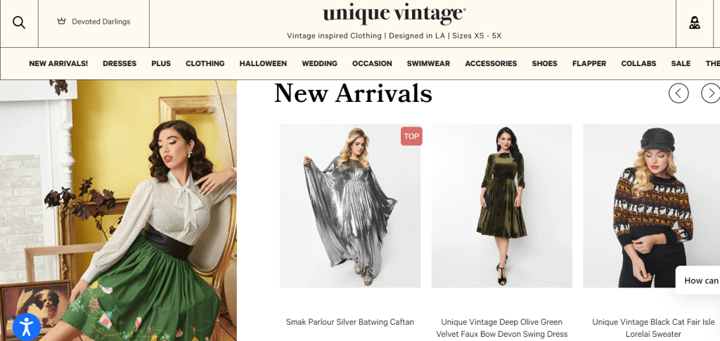 Unique Vintage Website Review Fashion Time Travel Explore The Trendy