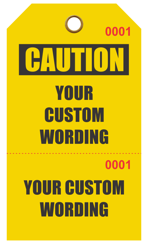Custom Perforated Repair Tags Printing EzeePrinting