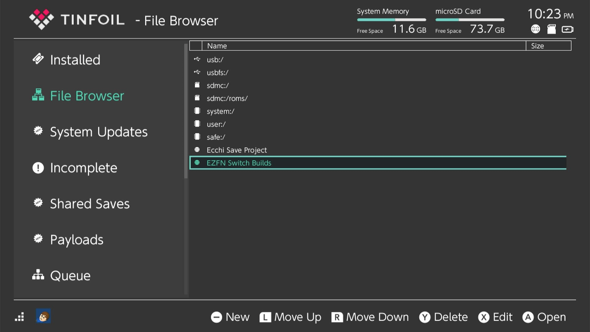 Nintendo Switch Installation EZFN Documentation