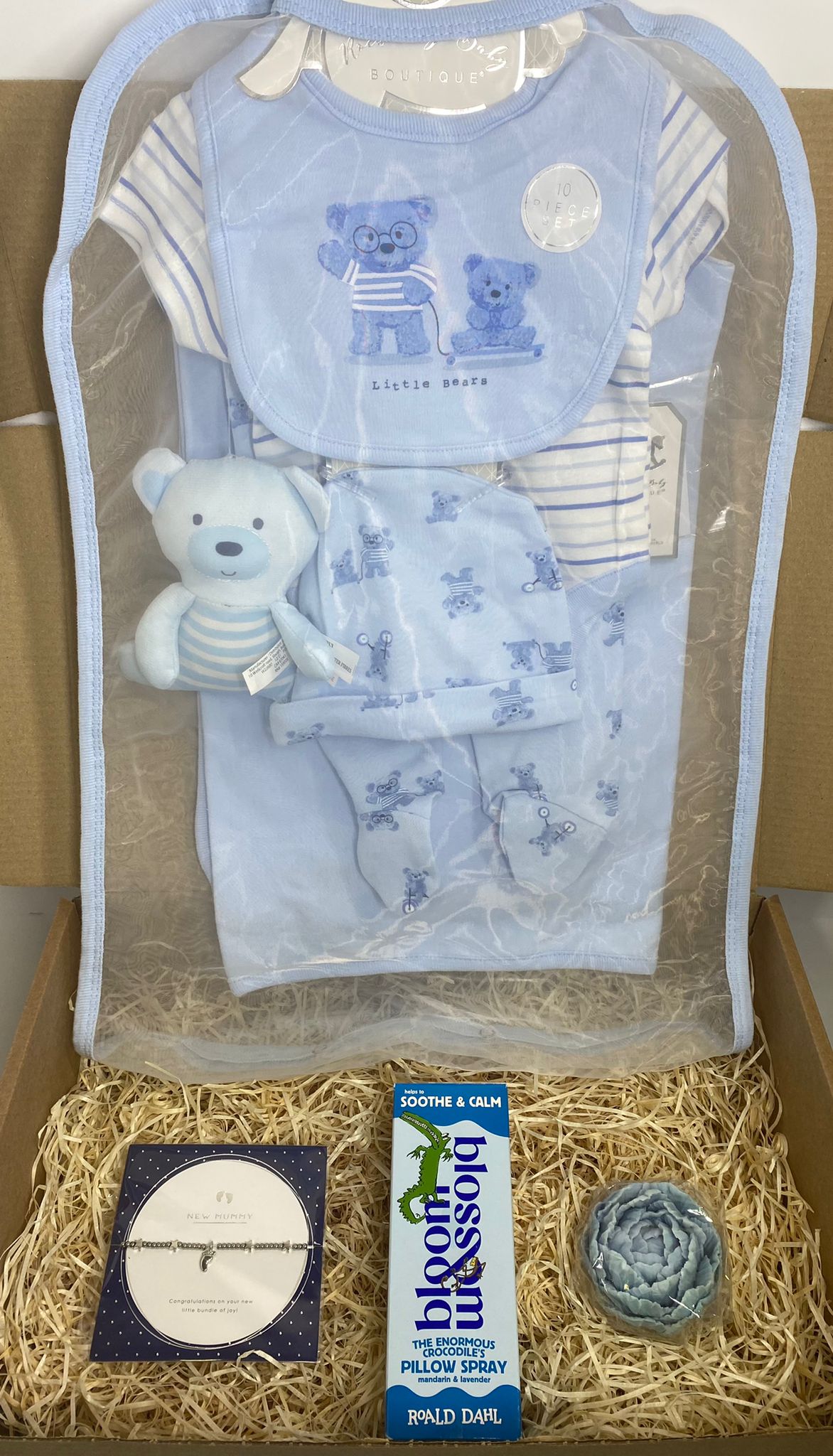 Blue Newborn Baby Hamper EZ Hampers