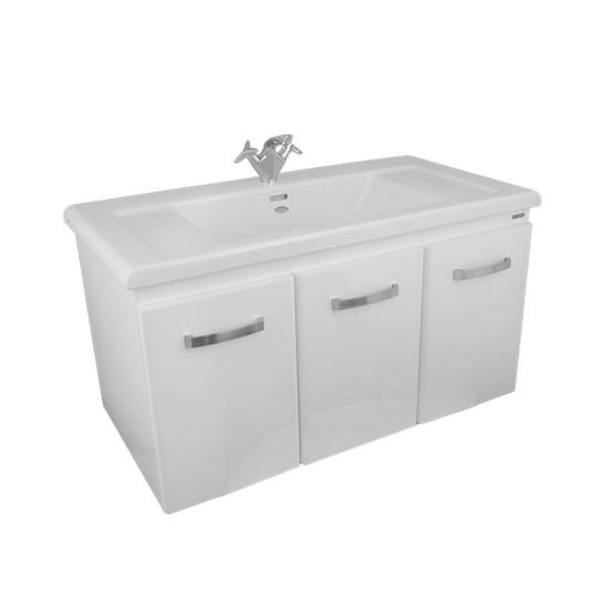 Porta HDFL088 (PEARL) Wash Basin with Wooden Wall Hang