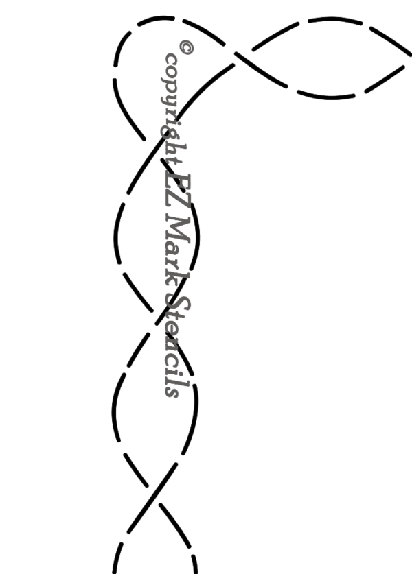 2″ Continuous Line Corner Border EZ Mark Stencils Quilt Stencils