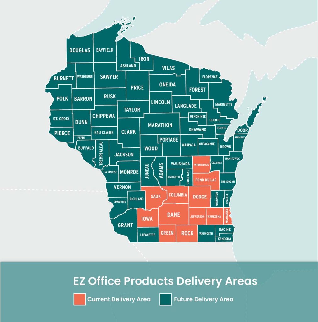 Office Supplies Furniture Store Delivery Areas Wisconsin