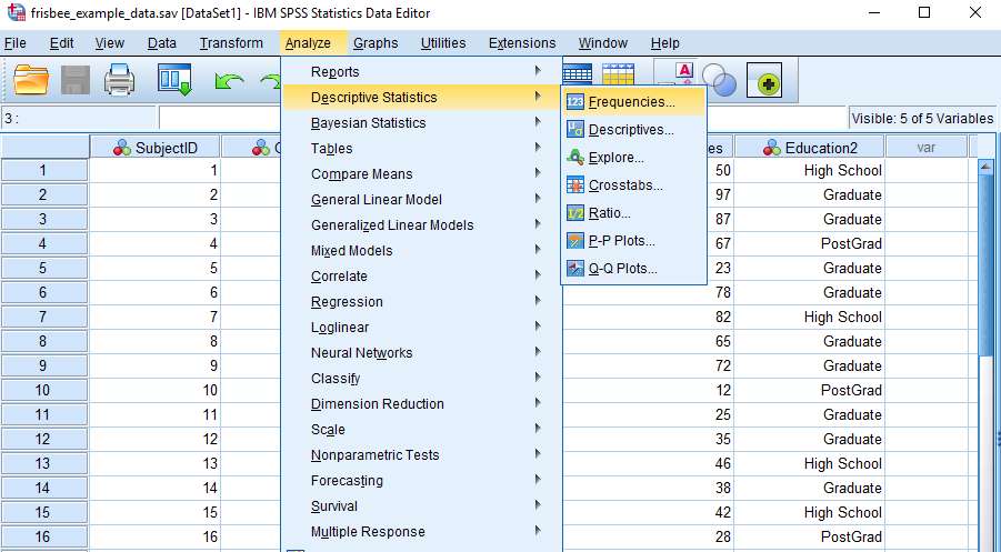 How to Calculate Percentiles in SPSS Quick SPSS Tutorial