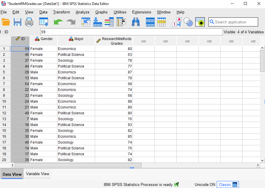 Sorting Data in SPSS EZ SPSS Tutorials