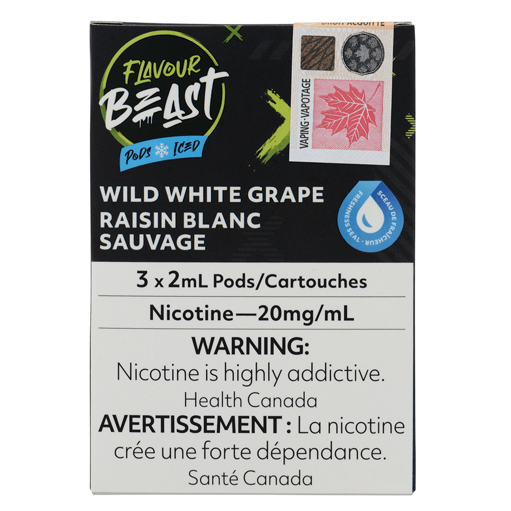 Wild White Grape Iced Flavour Beast Pod EZVape Canada