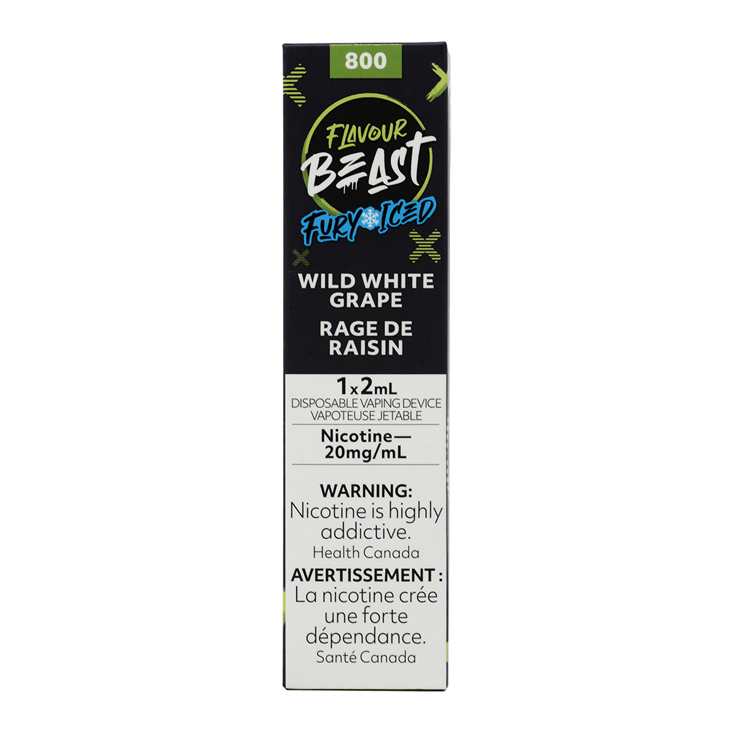 Wild White Grape Iced Flavour Beast Fury Disposable EZVape Canada