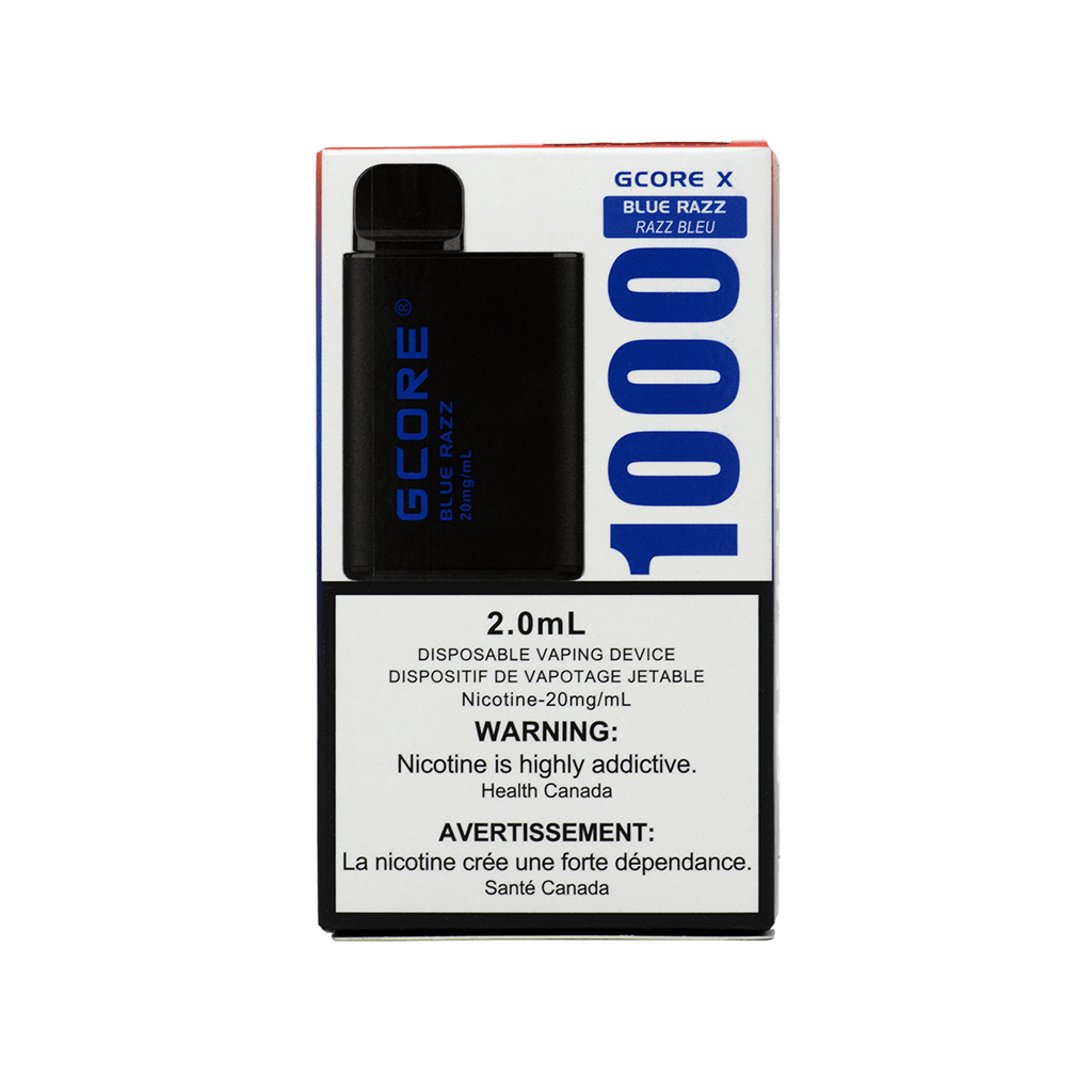 Blue Razz Gcore X 1000 Disposable Vape EZVape Canada