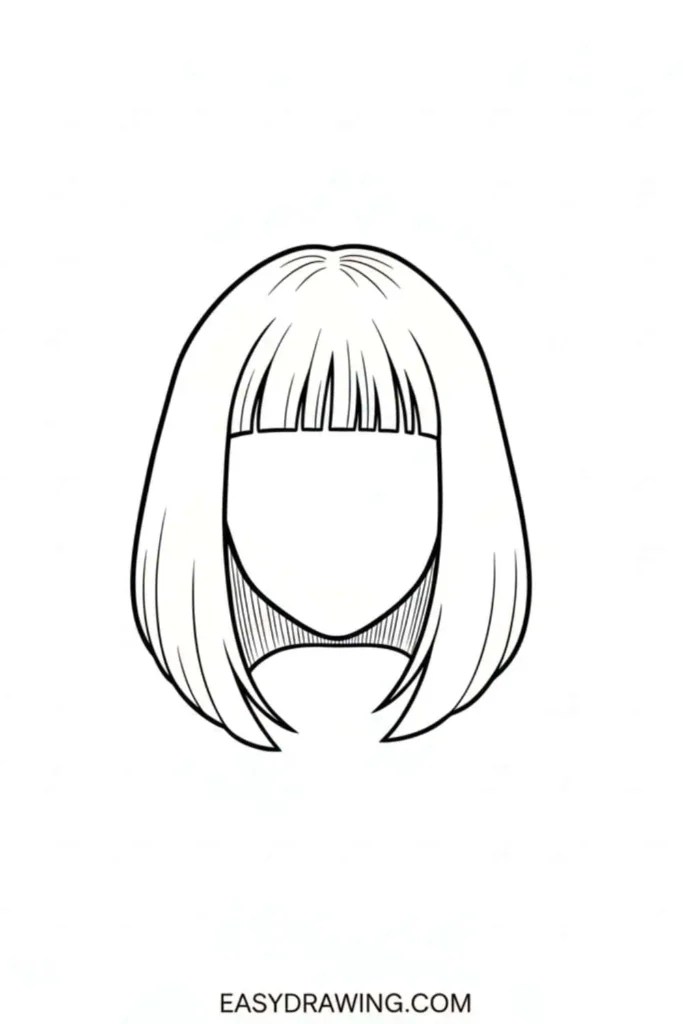 30 Easy Cute Hair Drawing Ideas Ezydrawing